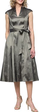 Alex Evenings Stretch Taffeta Cocktail Dress