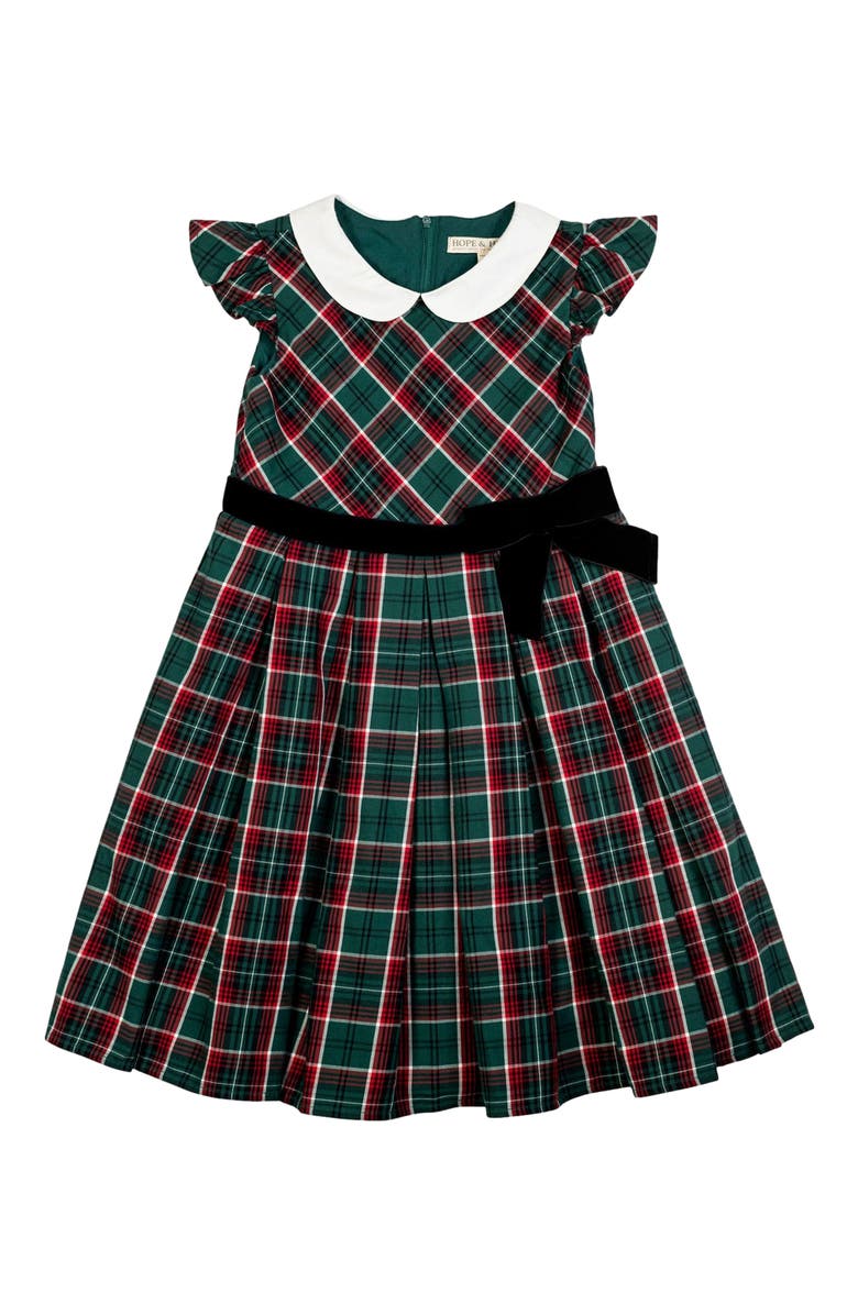 Hope & Henry Baby Girls' Organic Peter Pan Collar Party Dress, Infant, Main, color, 