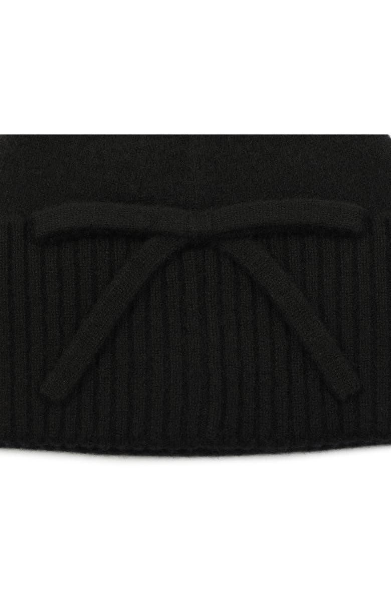 Kate Spade New York bow accent cuffed beanie, Alternate, color,