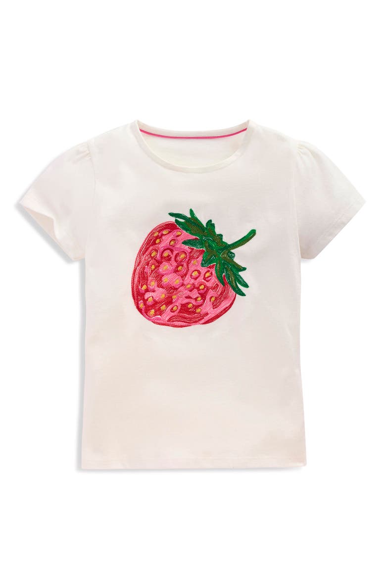 Kids' Superstitch Strawberry T-Shirt, Main, color, IVORY STAWBERRY