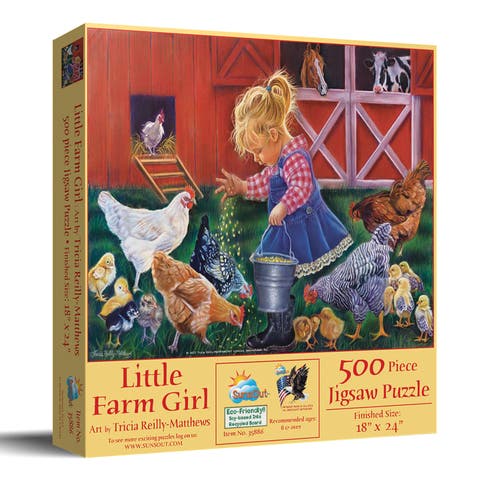 Little Farm Girl 500 piece Jigsaw Puzzle for Adults