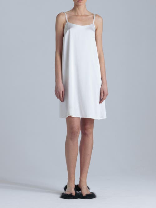Alas Aphrodite Silk Midi Dress In White