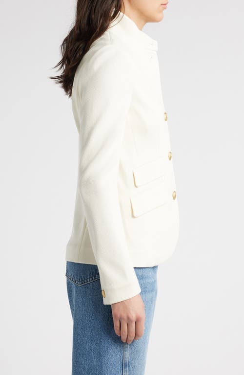 Rag & Bone Slade Textured Knit Blazer In Off White In Off White