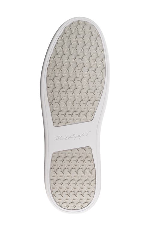 Karl Lagerfeld Suede Side-k Sneaker In Light Grey