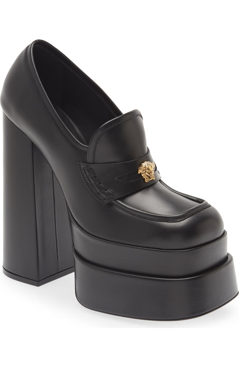 Versace Platform Loafer Pump, Main, color,