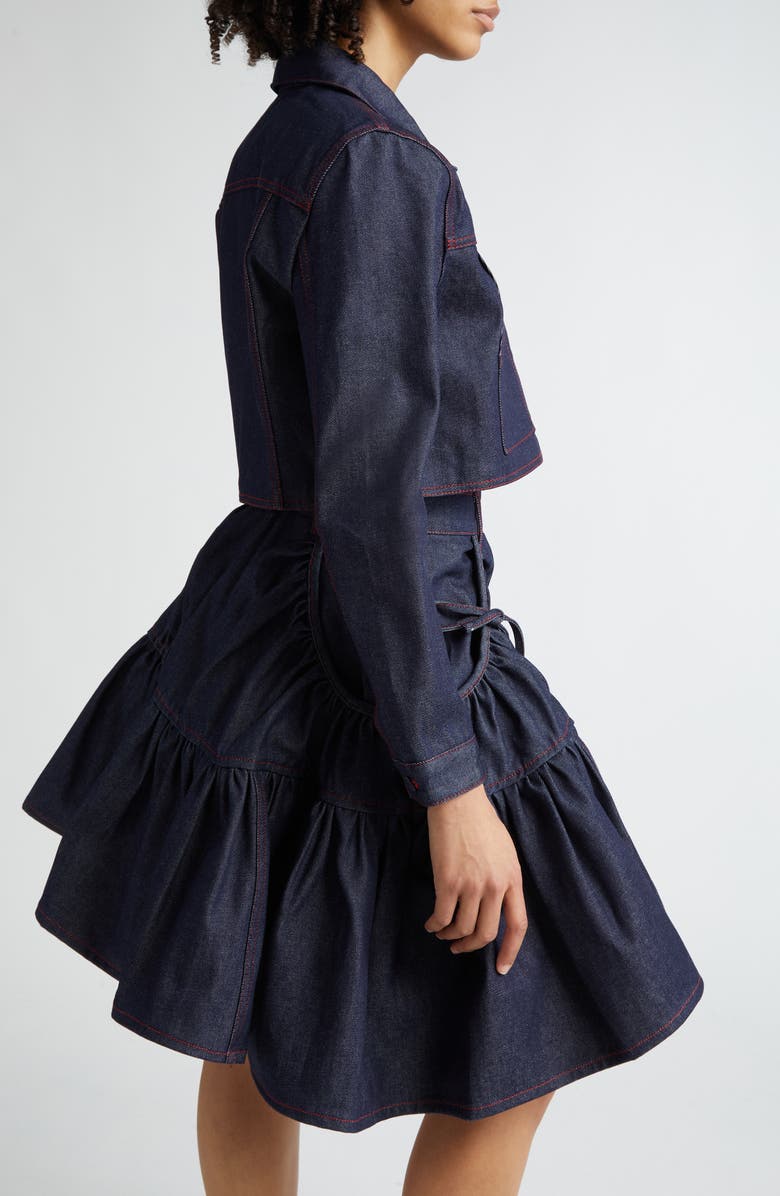 Cecilie Bahnsen Gracie Crop Denim Jacket | Nordstrom