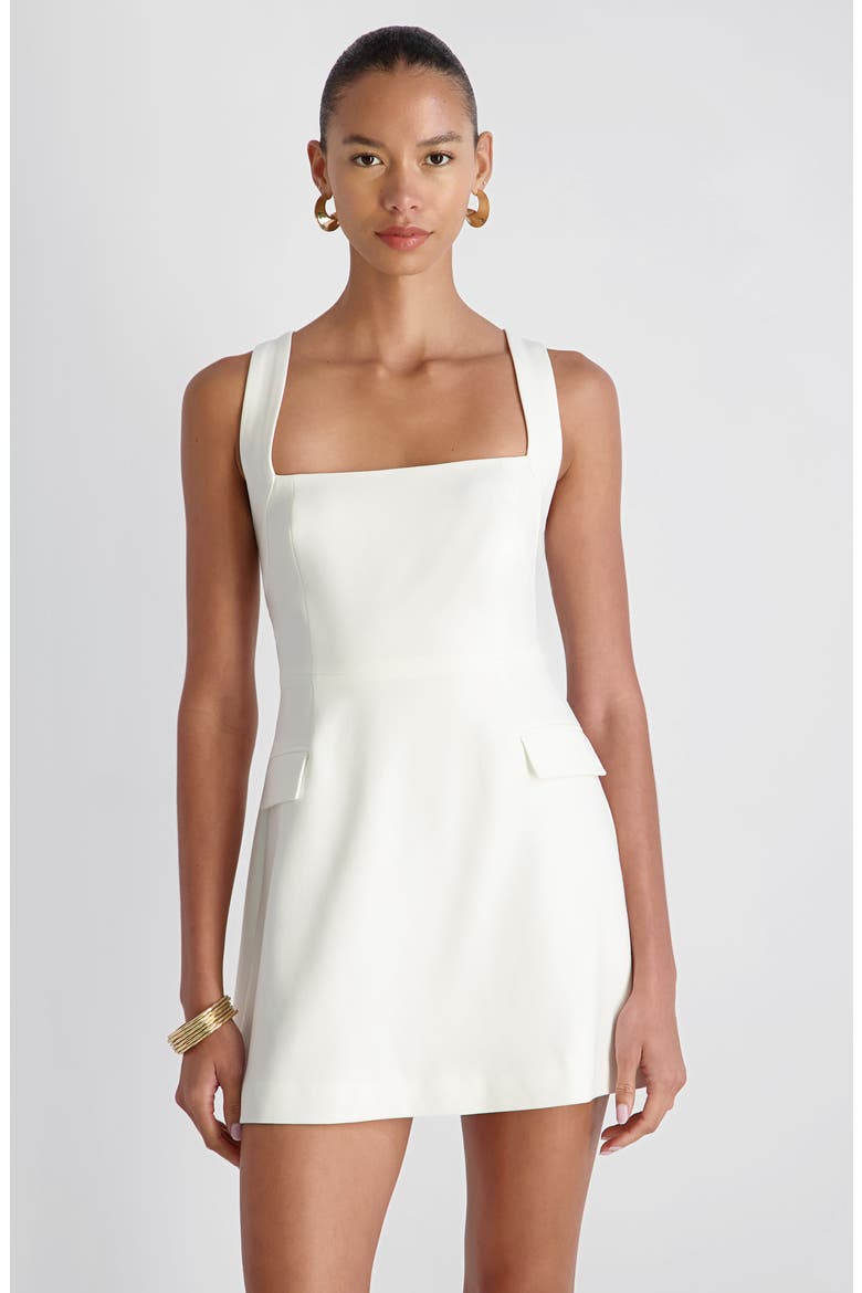 Whisper Crisscross Strap Minidress, Alternate, color, SUMMER WHITE