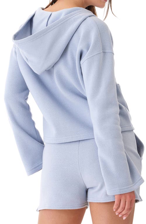 Threads 4 Thought Raychelle Front Zip Crop Hoodie In Sea Mist