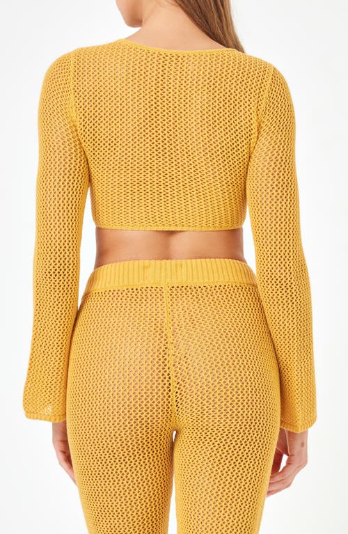 L*space Lspace Los Cabos Open Stitch Cover-up Crop Top