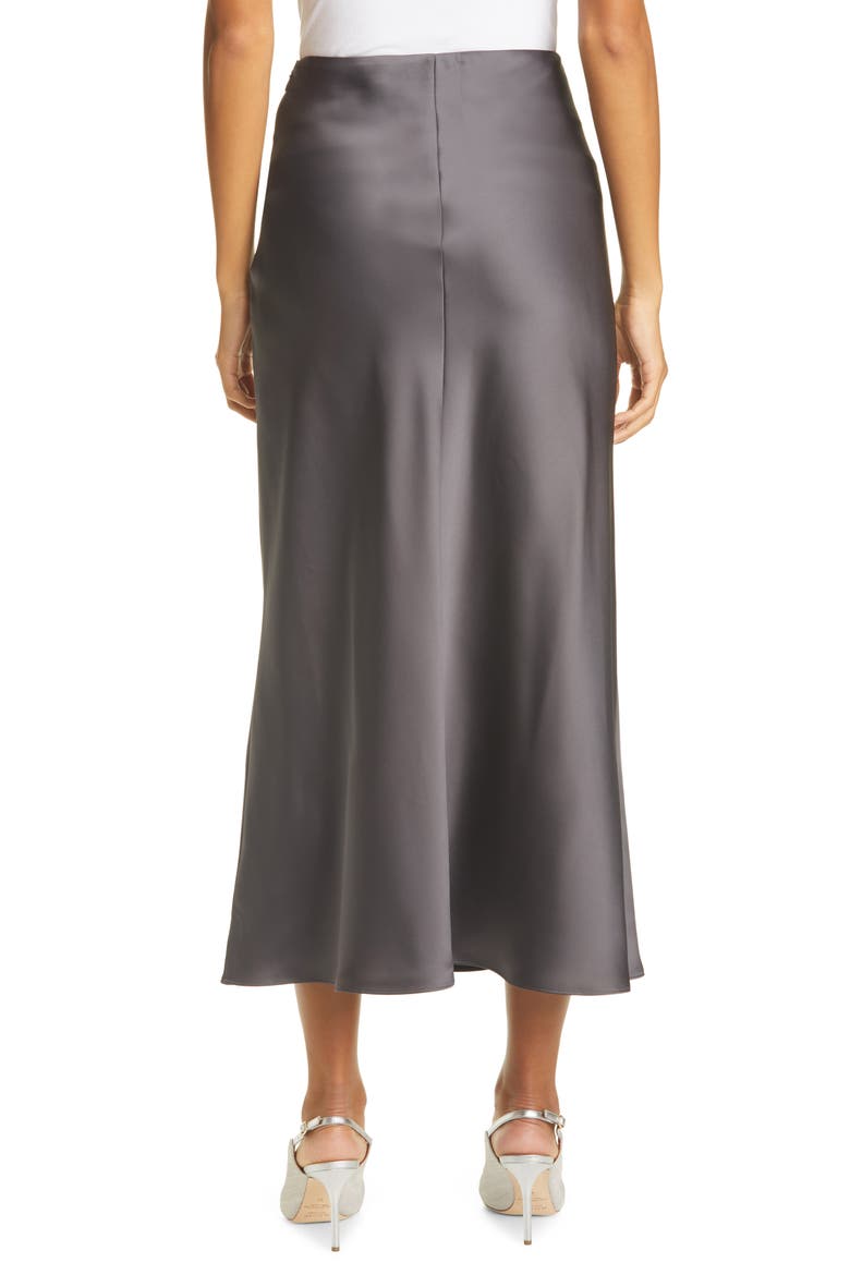 Seamed Midi Skirt, Alternate, color, EBONY