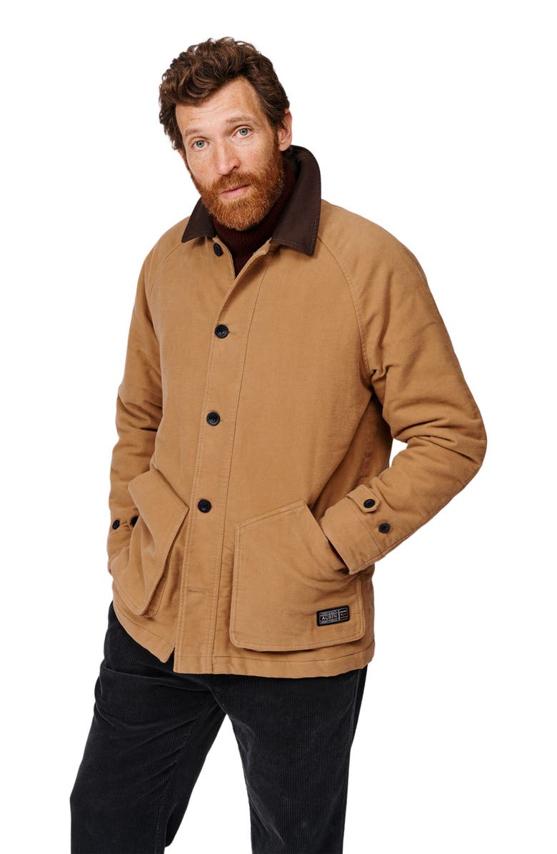 Aubin Bennett Moleskin Jacket, Alternate, color, Dijon