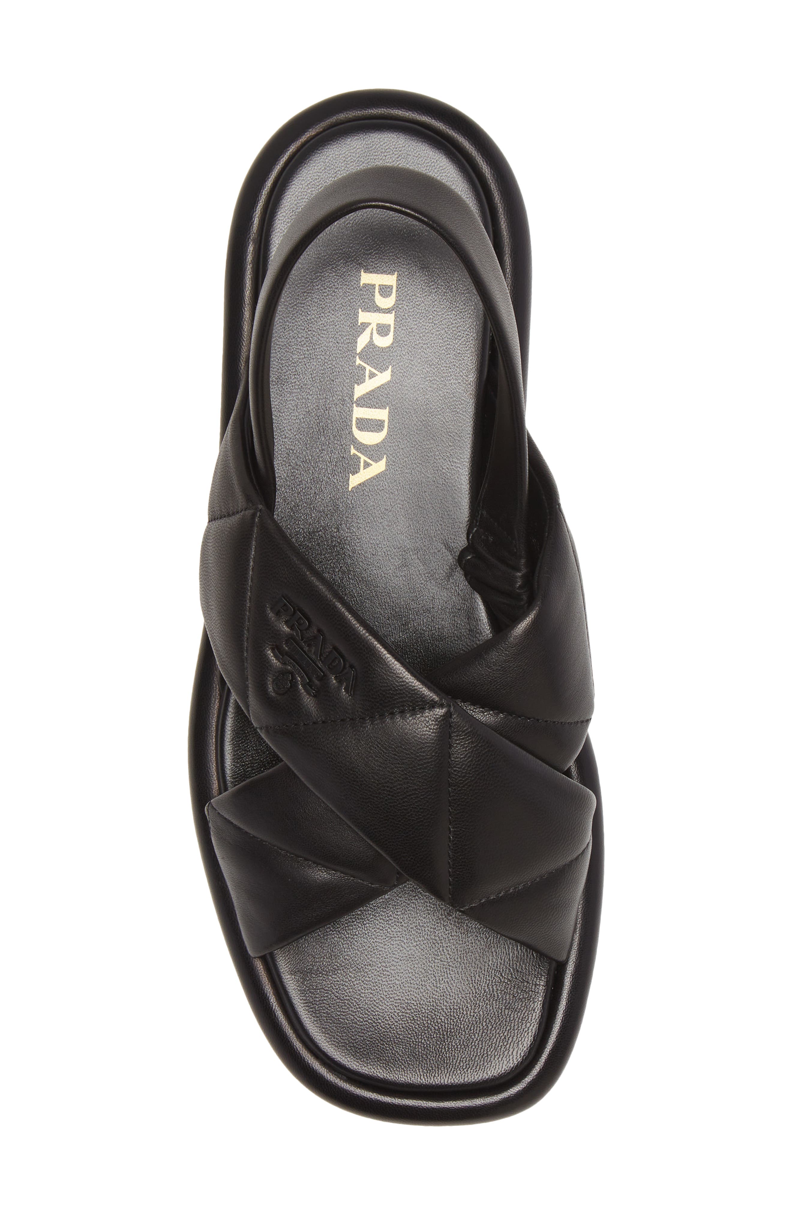 Prada Platform Slingback Sandal, Alternate, color, 