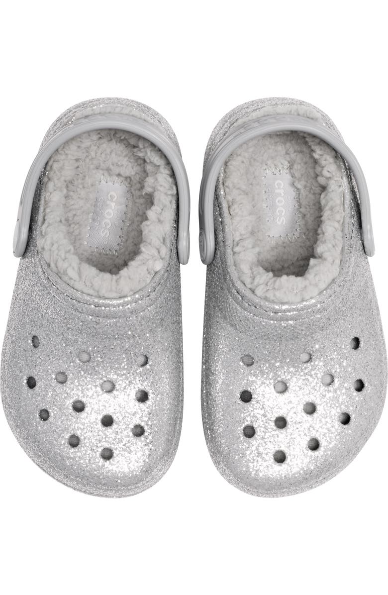 CROCS Kids' Classic Lined Glitter Clog, Alternate, color,