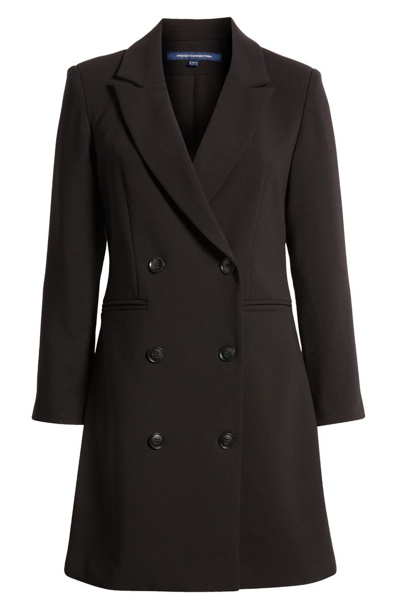 French Connection Whisper Double Breasted Blazer Long sleeve Minidress, Alternate, color, 