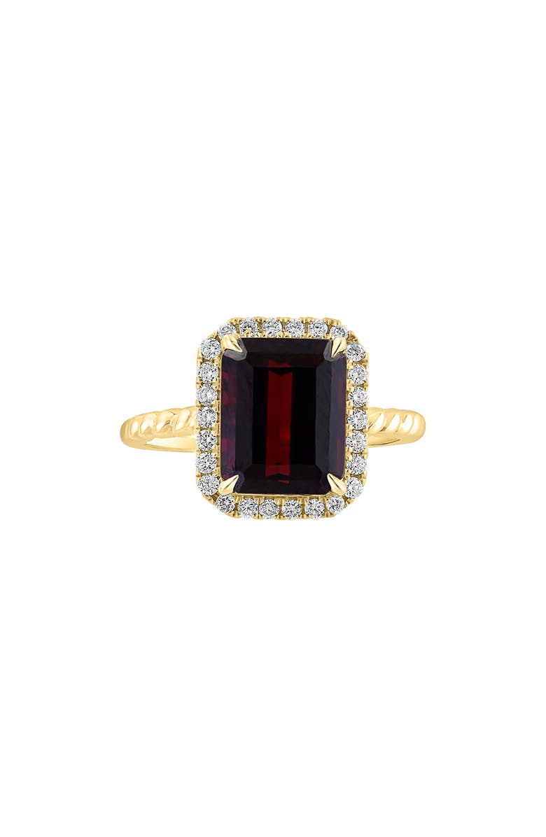 EFFY 14K Yellow Gold, Diamond & Garnet Ring, Alternate, color, 