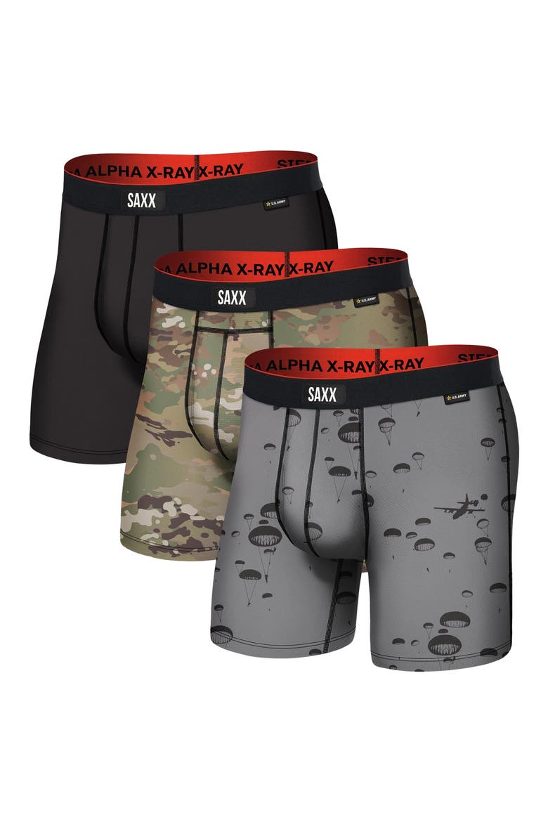 Assorted 3-Pack Multi-Sport Mesh Performance Boxer Briefs, Alternate, color, ARMY BLACK/OP CAMO/SKY
