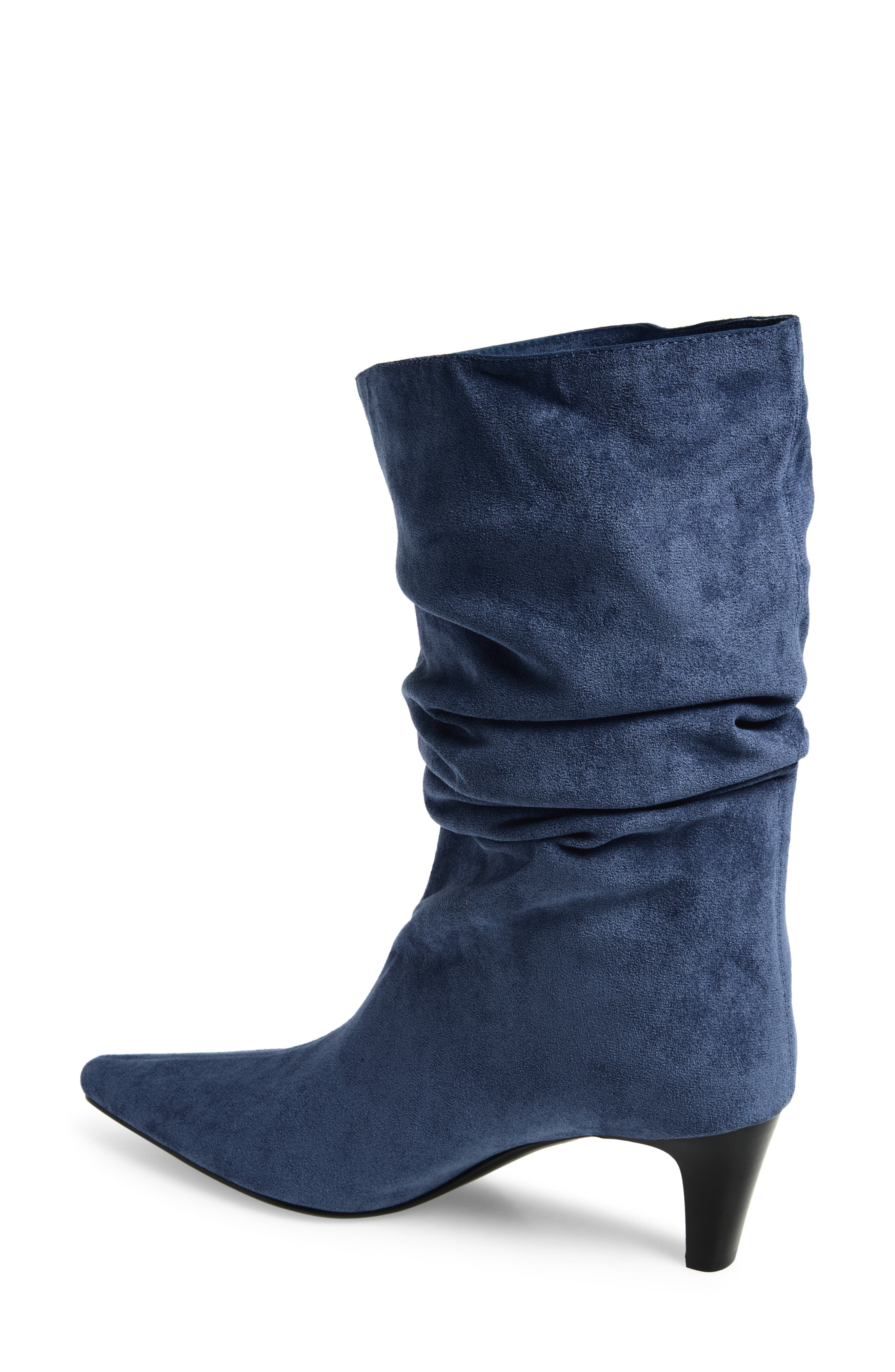 Trixxie Bootie, Alternate, color, BLUE SUEDE