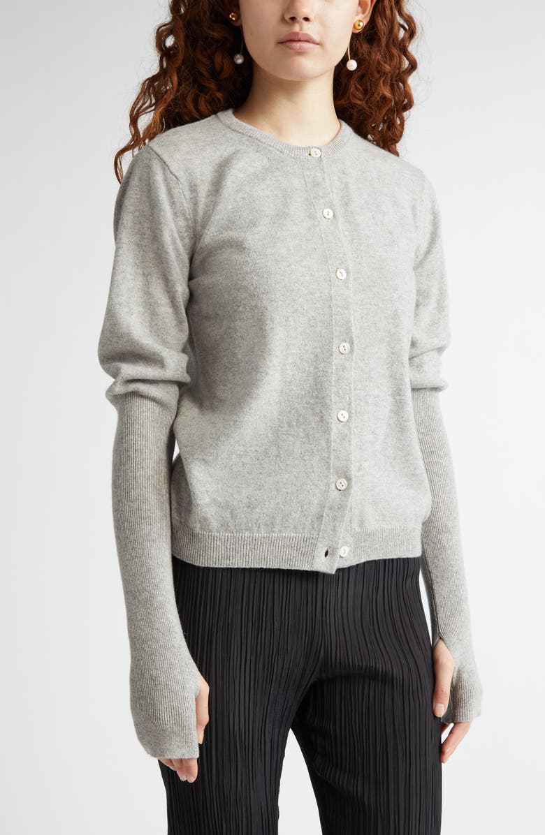 BITE Studios Cashmere Rib Cardigan, Main, color, 