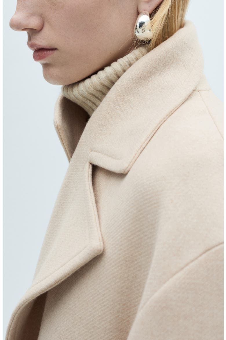 Manteco Wool Blend Oversize Longline Coat, Alternate, color, LIGHT/ PASTEL GREY