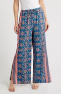 CITY BLUES Floral Side Slit Lounge Pants