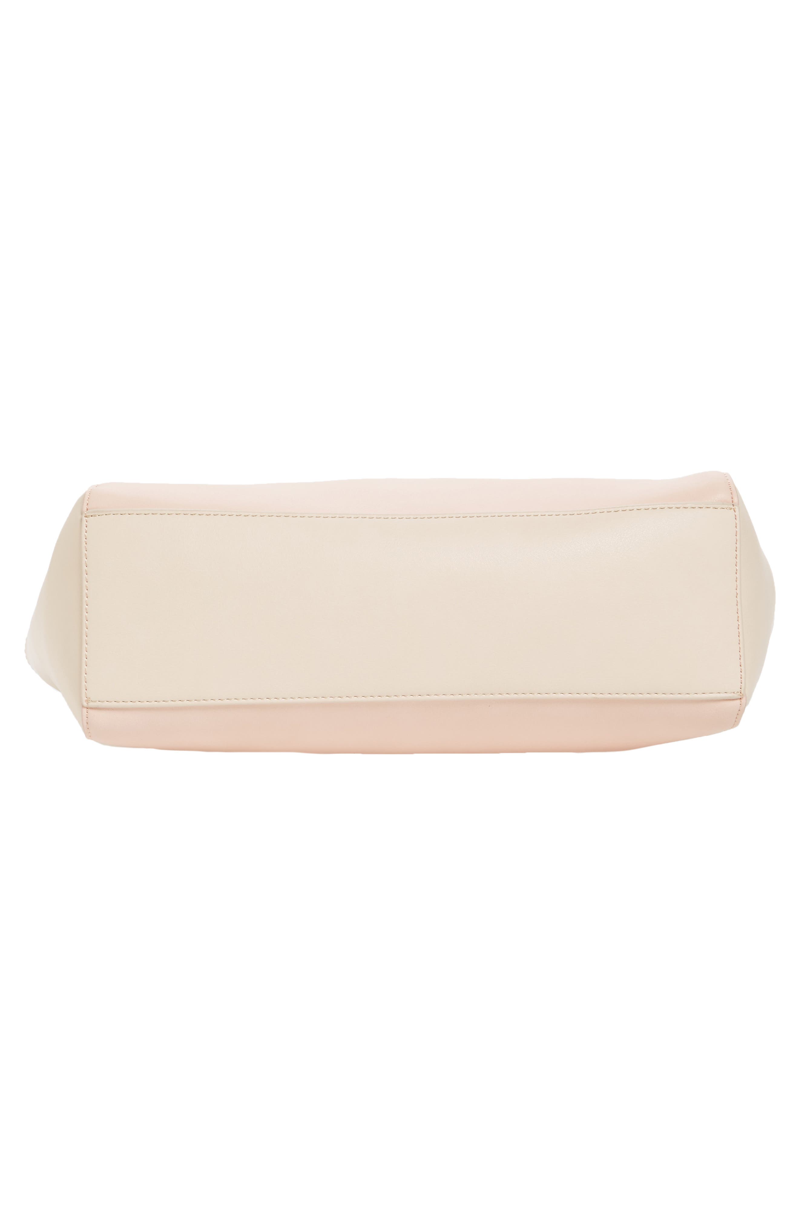 Colorblock Faux Leather Tote, Alternate, color, BLUSH