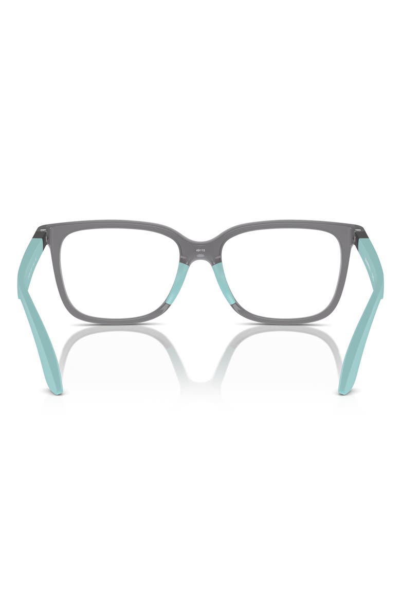 Emporio Armani Kids' 47mm Pillow Optical Glasses, Alternate, color, Opaline Black / Demo Lens