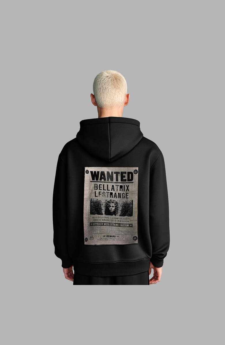 Blvck Harry Potter x Blvck 'Bellatrix Wanted' Hoodie, Alternate, color, Black