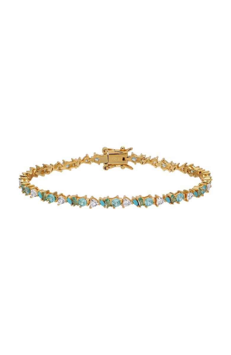 NATIVE GEM Vienna Opal Tennis Bracelet, Main, color, Turquoise
