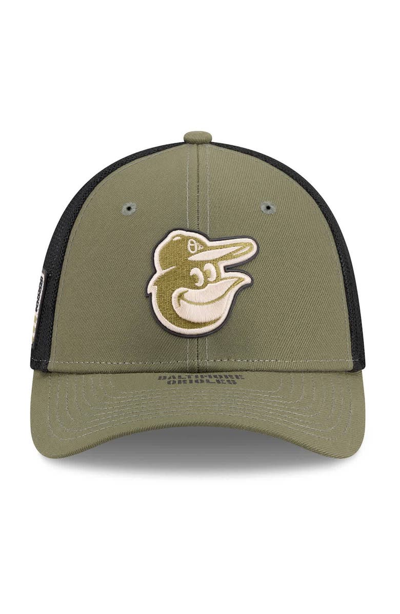 New Era Men's New Era  Olive Baltimore Orioles 2026 Armed Forces Day 39THIRTY M-Crown Flex Hat, Alternate, color, Olive
