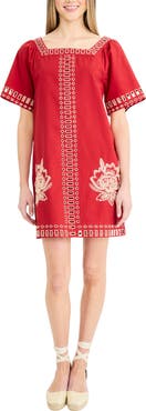 The Good Journey Embroidered Shift Dress