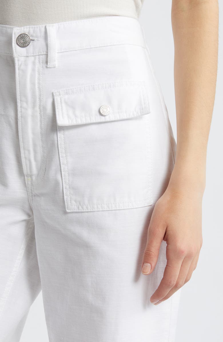 FRAME The '70s Patch Pocket Ankle Wide Leg Twill Pants, Alternate, color, 