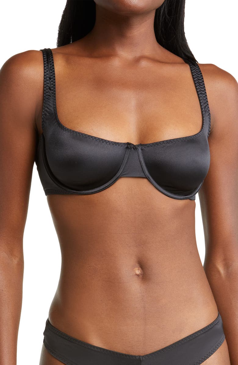 SKIMS Stretch Satin Underwire Bra, Main, color,