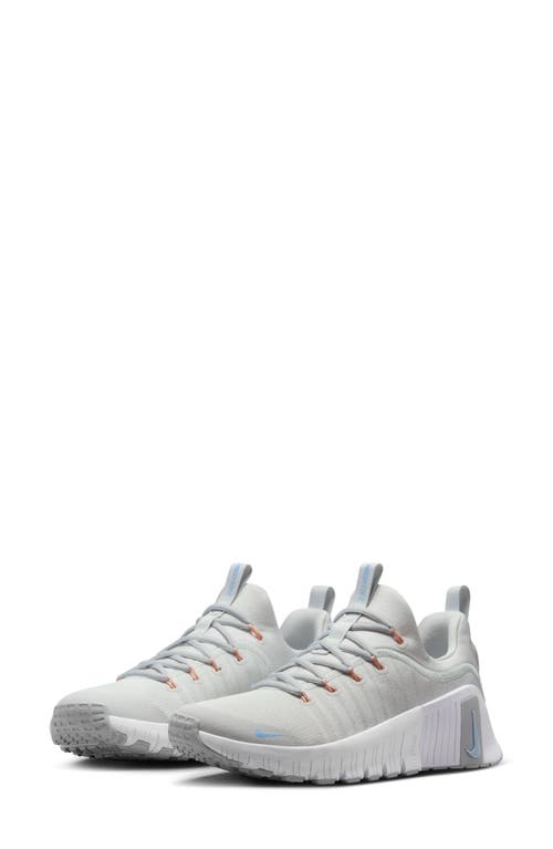 Nike Free Metcon 6 Training Shoe In Dust/metallic Silver