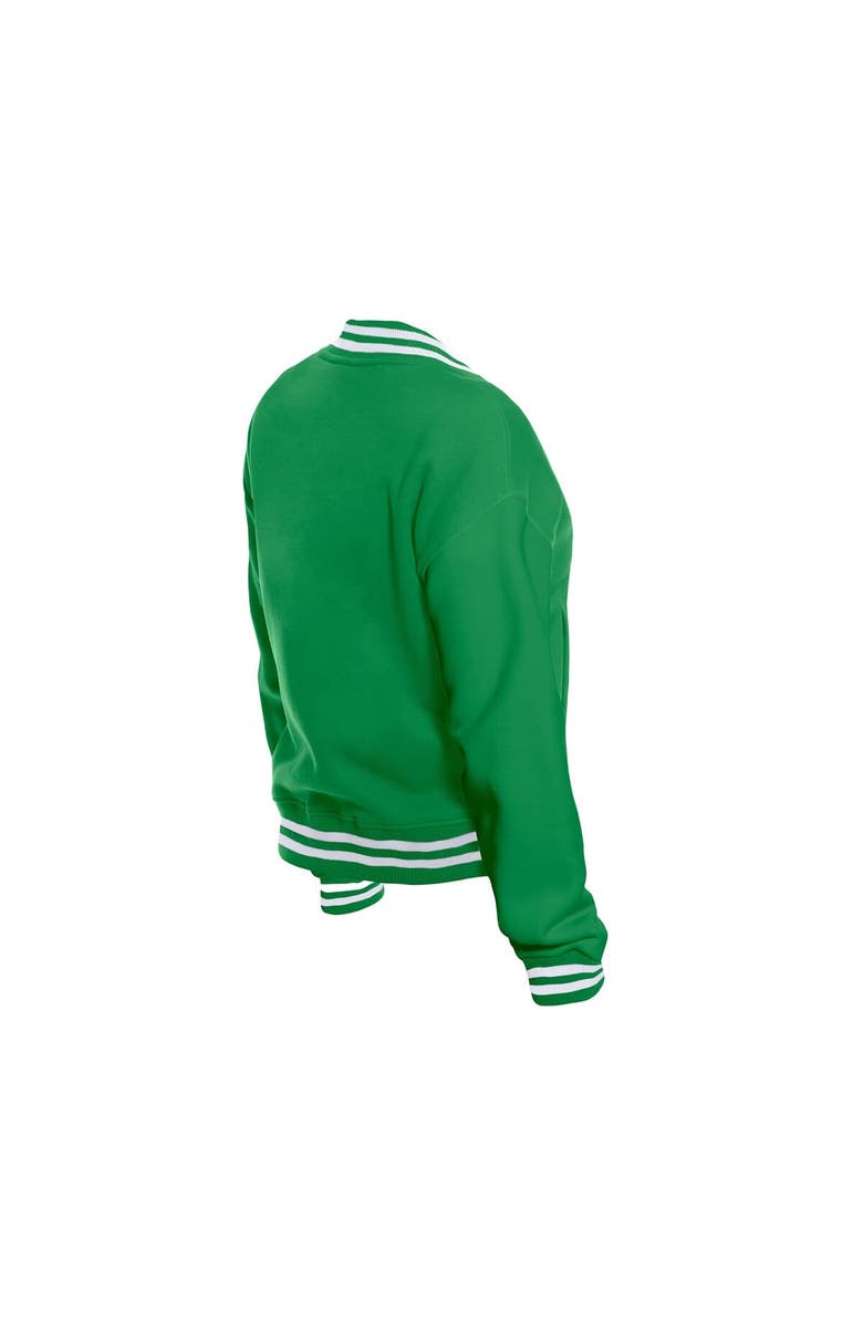 New Era Women's New Era Kelly Green Boston Celtics Throwback Full-Snap Jacket, Alternate, color, Kelly Green
