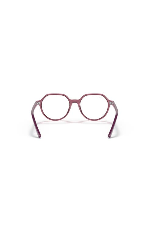 Ray Ban Ray-ban 47mm Square Optical Glasses In Pink