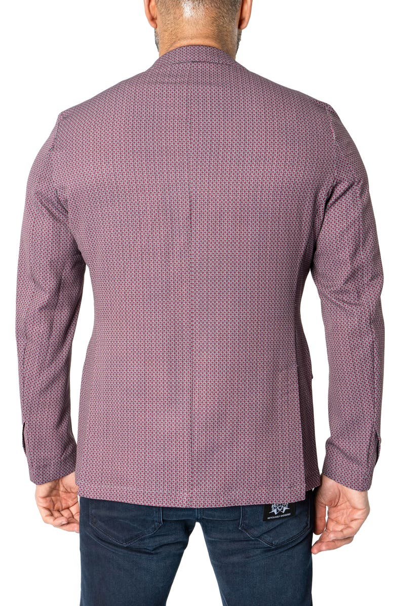 Maceoo Unconstructed French Rubies Red Blazer, Alternate, color, Red