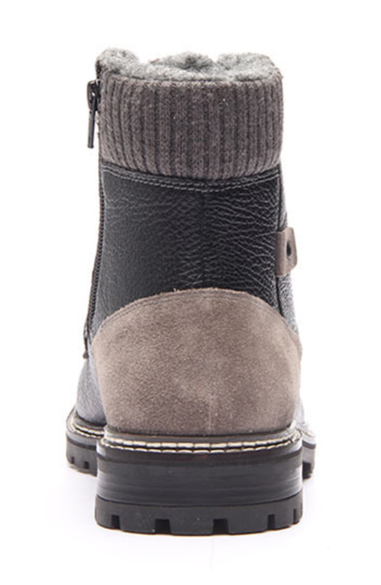 CREVO Marcel Wool Cuff Leather Boot, Alternate, color, 