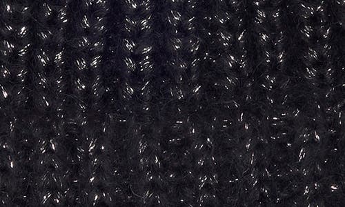 Steve Madden Marled Knit Cuffed Beanie In Black