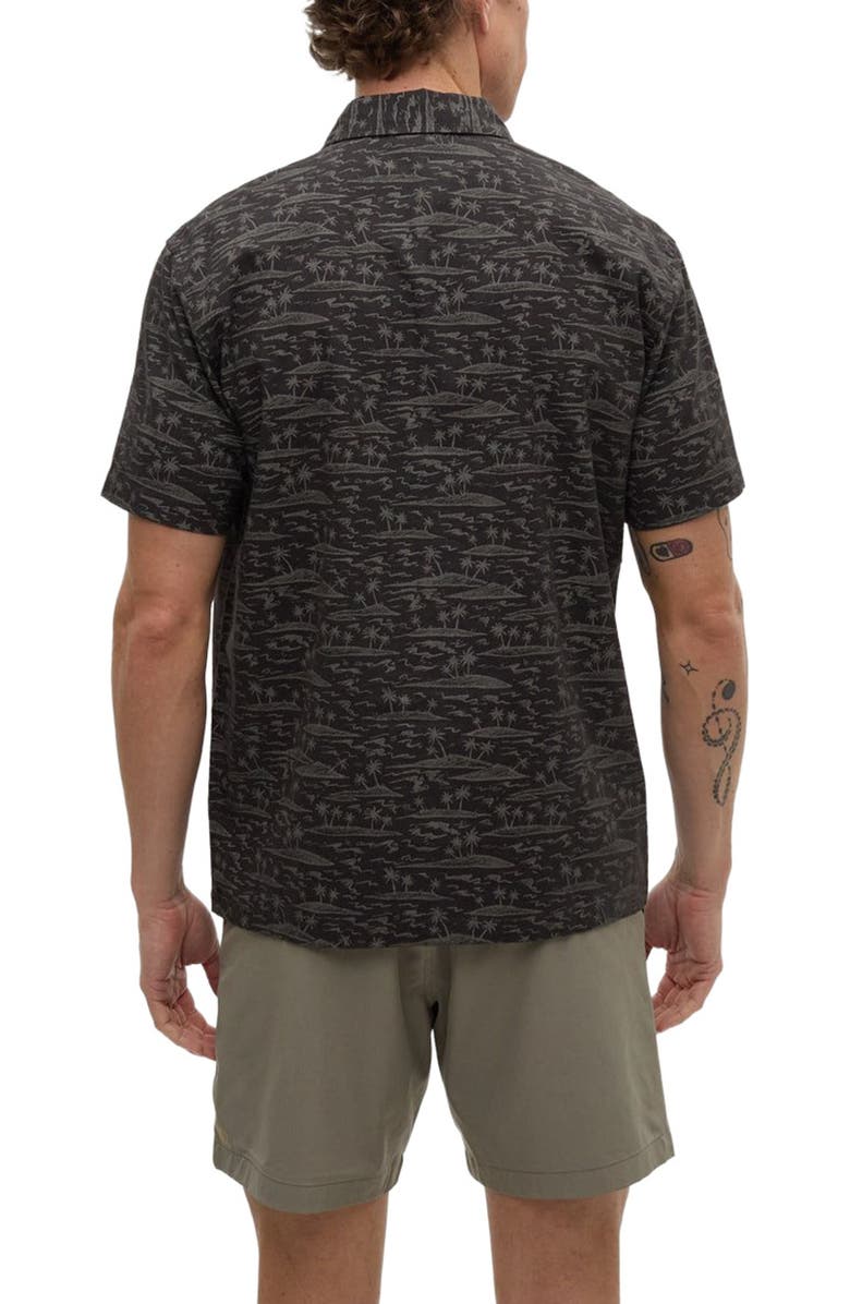 tentree Redwood Pocket Shirt, Alternate, color, Meteorite Black/Palm