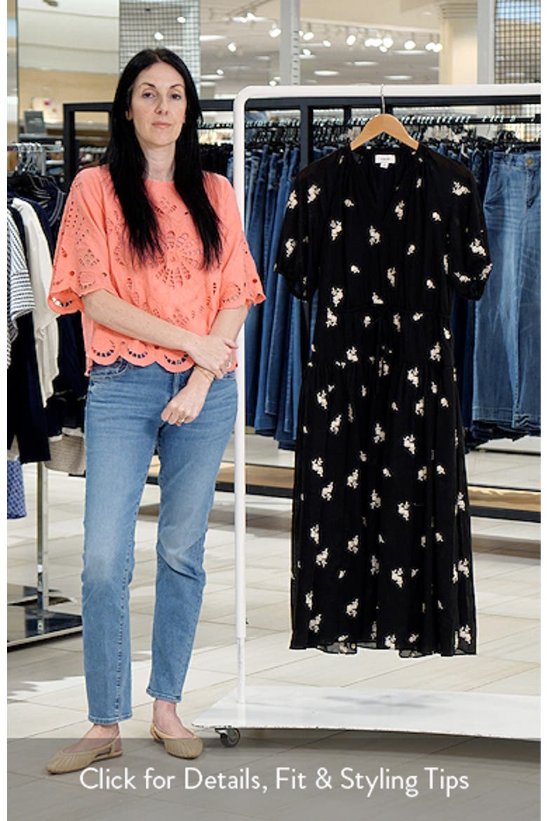 Puff Sleeve Tie Waist Midi Dress video