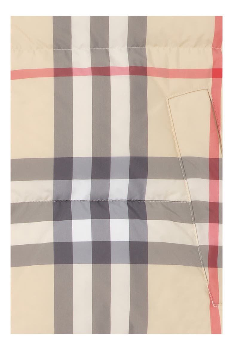 Check Puffer Gilet, Alternate, color, Pale stone