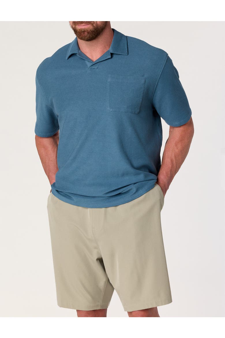Big & Tall O'Riginals Knit Polo Shirt, Alternate, color, BLUE FUSION