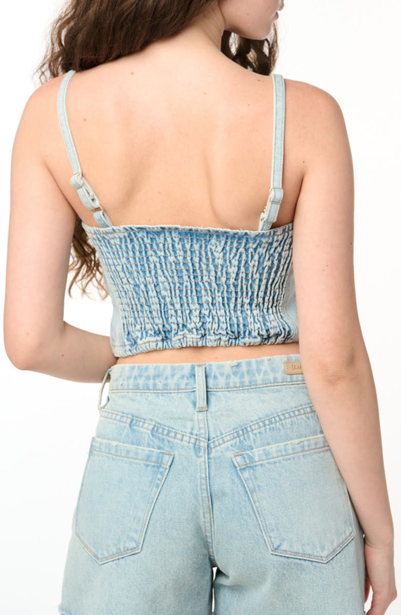 BLANKNYC Studded Denim Bustier, Alternate, color, 