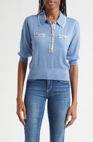 L'AGENCE Masaki Polo Sweater