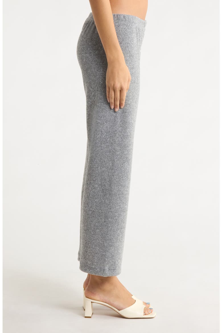 The Teala Low Rise Rib Pants, Alternate, color, HEATHER GREY