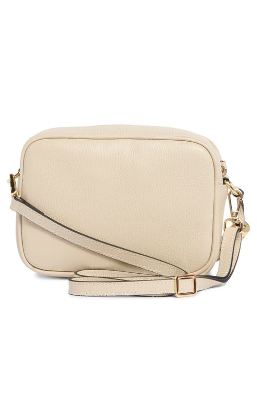 Valentino By Mario Valentino Mia Dollaro Vlogo Leather Crossbody Bag In White