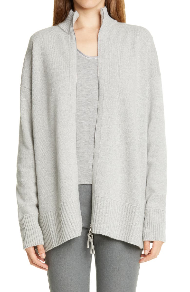 Lafayette 148 New York Zip Front Cardigan, Main, color, 