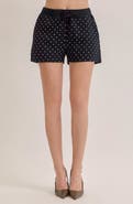 MAUDE CLUB Monroe Dotted Jersey Shorts
