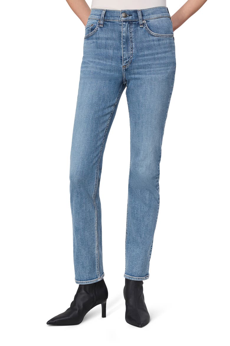 Flexi Wren High Waist Slim Straight Leg Jeans, Main, color, MACK