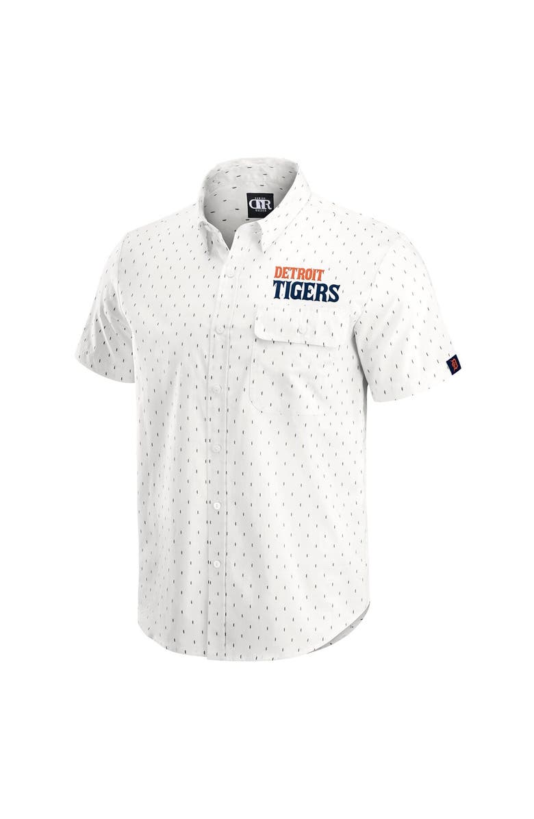 Darius Rucker Collection by Fanatics Men's Darius Rucker Collection by Fanatics  Cream Detroit Tigers Printed Button-Down Shirt, Alternate, color, Cream